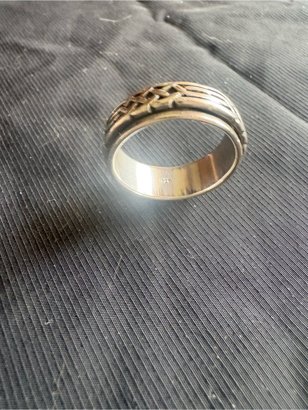 Celtic Knot Silver Band Ring